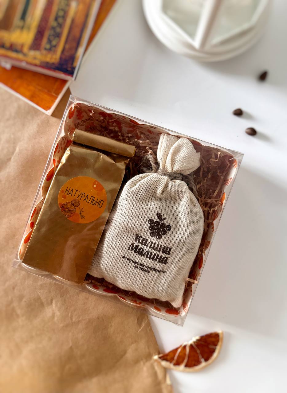 КУ-00716 Осень 2024_2 Коробка с прозрачной крышкой волна 15 см "Осенний презент" — изображение 3